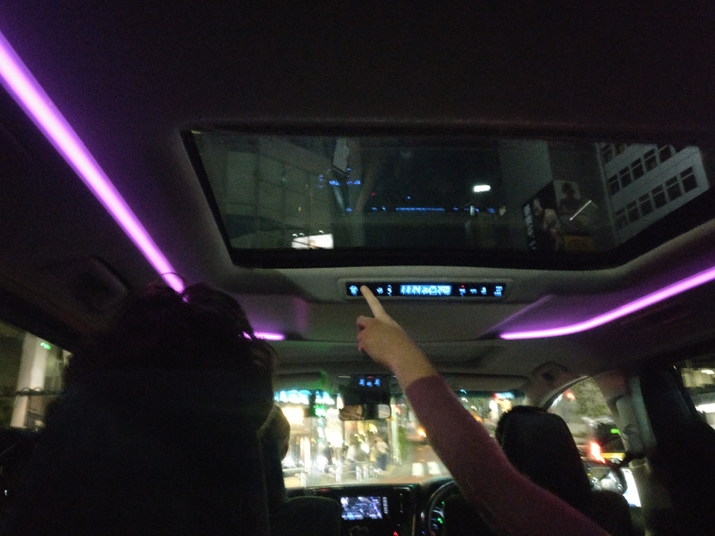 Changeable light color in our Vellfire Uber